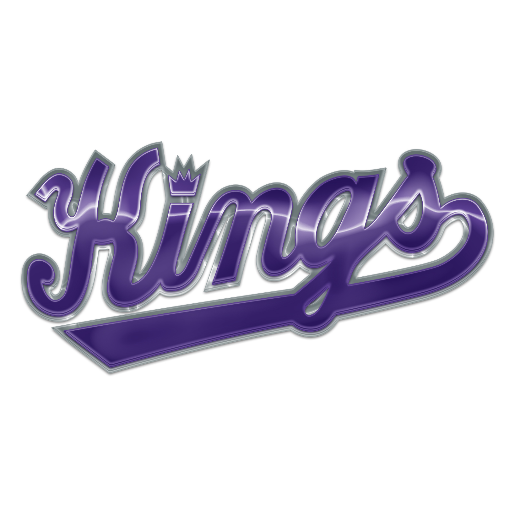 Sacramento Kings Crystal Logo iron on paper